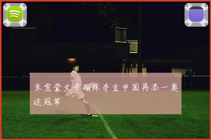 朱雪莹女子蹦床夺金中国再添一奥运冠军